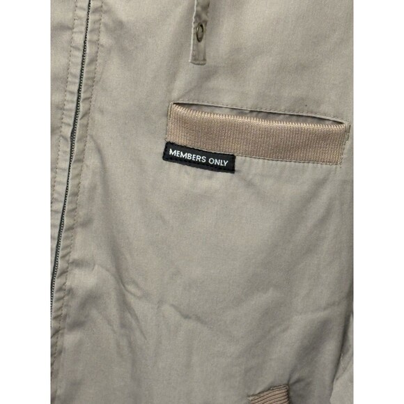 Vintage 90s Members Only Racer Jacket Men's Size Large Windbreaker Jacket - Picture 3 of 13